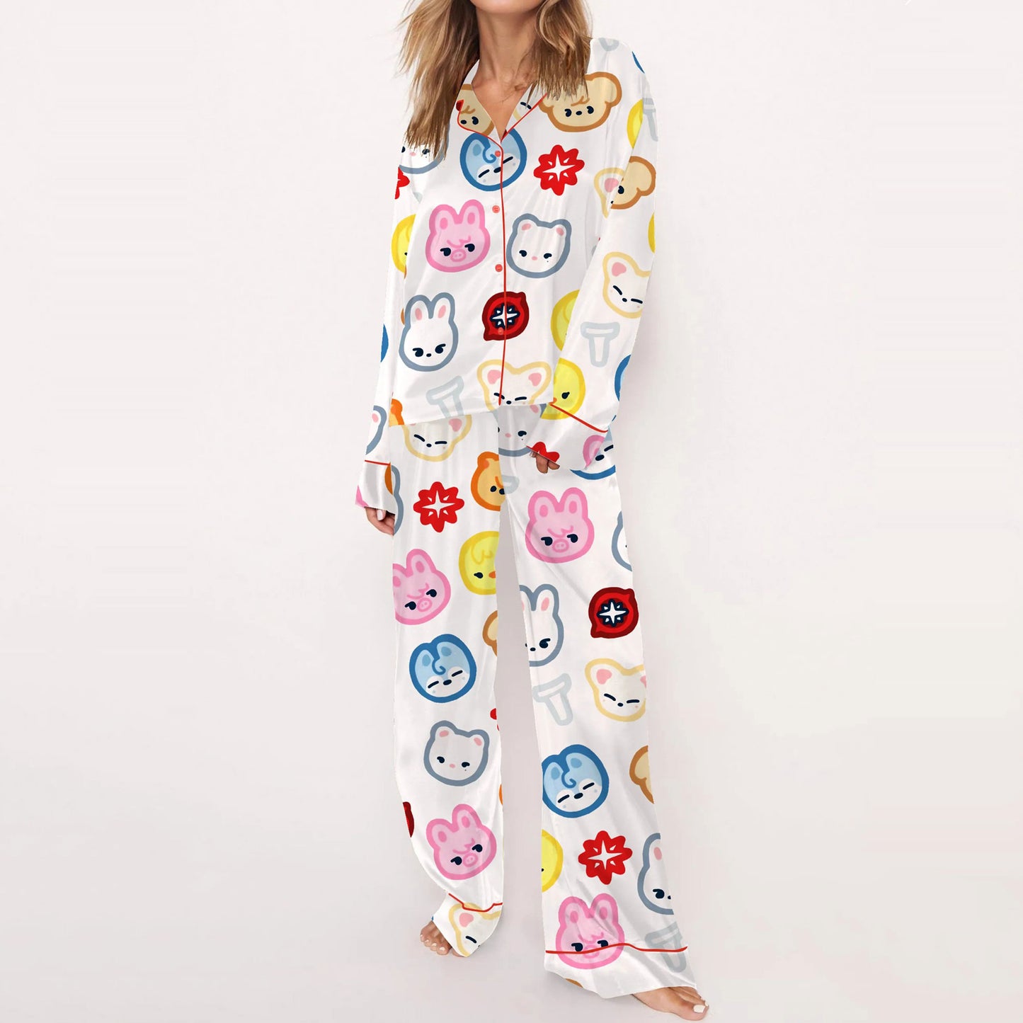 HomePJs™ Long-Sleeve Pajama Set For Adults And Kids