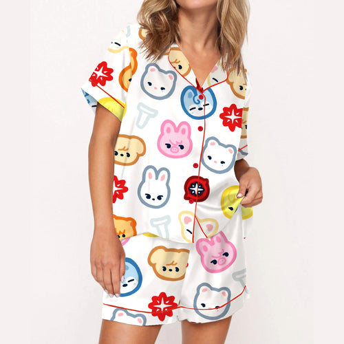 HomePJs™ Short-Sleeve Pajama Set For Adults