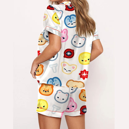 HomePJs™ Short-Sleeve Pajama Set For Adults