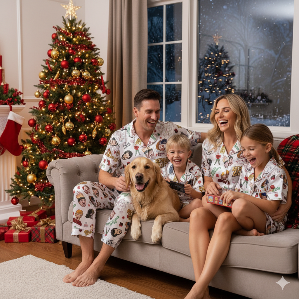 HomePJs™ Home Alone Family Christmas Pajama Set