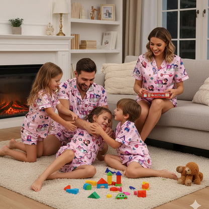 HomePJs™ Huntrix Demon Hunters Silky Satin Pajama Set