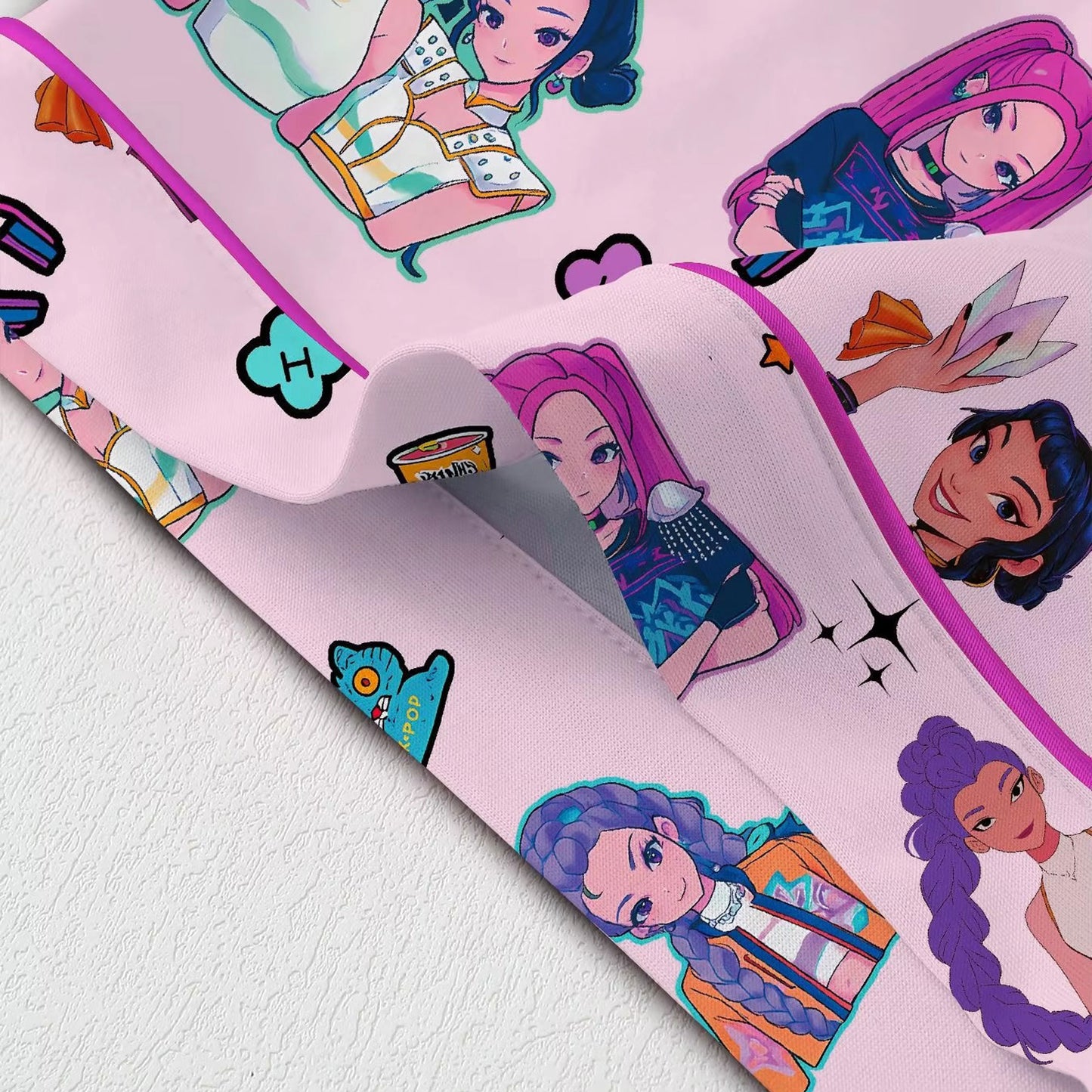 HomePJs™ Huntrix Demon Hunters Silky Satin Pajama Set