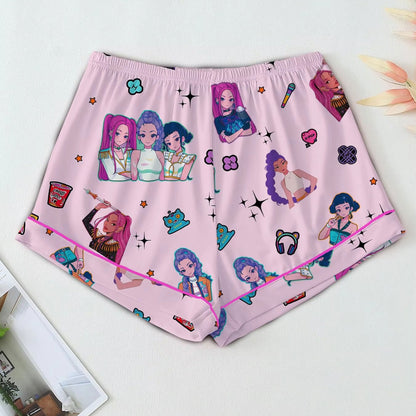 HomePJs™ Huntrix Demon Hunters Silky Satin Pajama Set