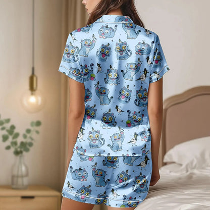 HomePJs™ Kpop Tiger Demon Hunters Silky Satin Pajama Set