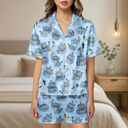 HomePJs™ Kpop Tiger Demon Hunters Silky Satin Pajama Set