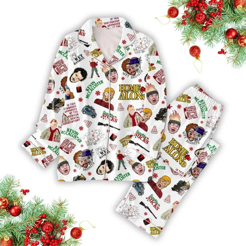 HomePJs™ Home Alone Family Christmas Pajama Set
