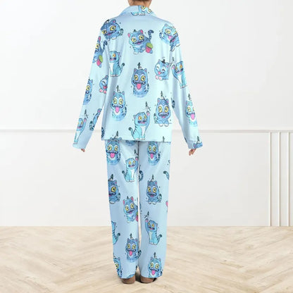 HomePJs™ Kpop Tiger Demon Hunters Silky Satin Pajama Set