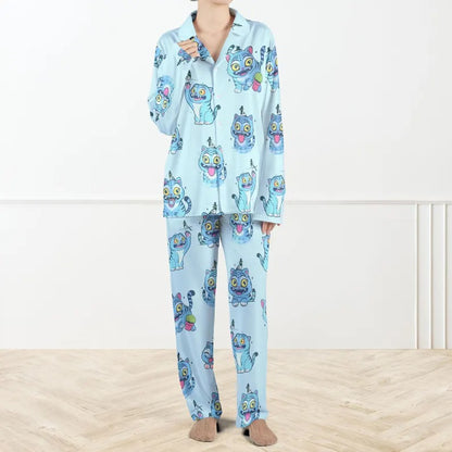 HomePJs™ Kpop Tiger Demon Hunters Silky Satin Pajama Set