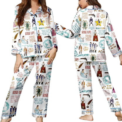 HomePJs™ Hamilton Musical Satin Pajamas
